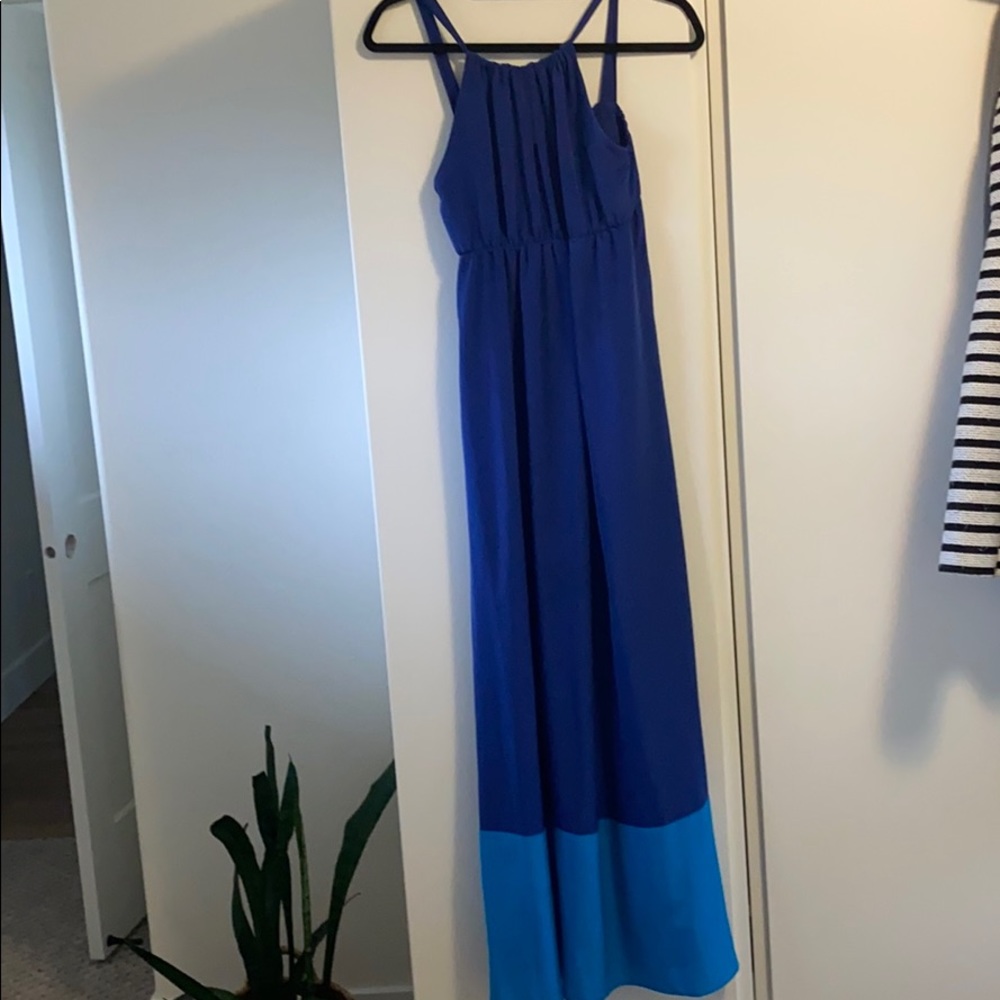 Blue long dress